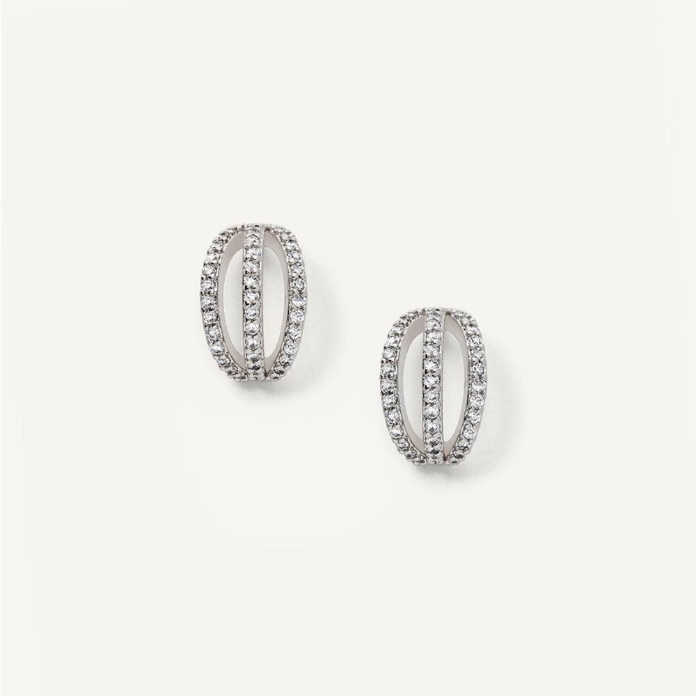 Olive & Piper Harper Huggie Hoops Silver